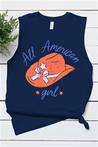 PO-3483-E2280-NAV - ALL AMERICAN GIRL FOURTH OF JULY GRAPHIC GARMENT DYED T SHIRTS- NAVY-2-2-2