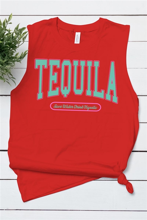 PO-3483-E2321-RE - TEQUILA SUMMER DRINK GRAPHIC MUSCLE TANK TOP- RED-2-2-2