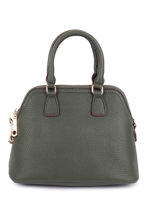 S19-12-6-3756DARK-GREEN - WOMEN'S DESIGNER INSPIRED FASHION HANDBAG/1PC