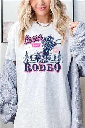 PO-5000-E2314-ASH - COORS RODEO WESTERN GRAPHIC HEAVYWEIGHT T SHIRTS- ASH-2-2-2-2