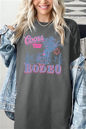 PO-5000-E2314-CHA - COORS RODEO WESTERN GRAPHIC HEAVYWEIGHT T SHIRTS- CHARCOAL-2-2-2-2