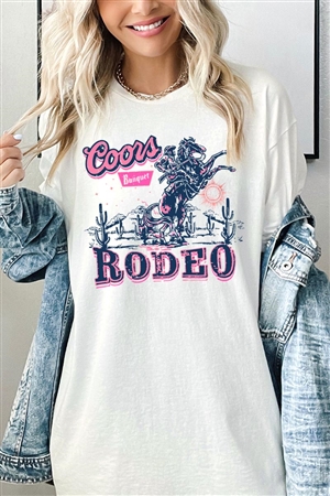 PO-5000-E2314-NAT - COORS RODEO WESTERN GRAPHIC HEAVYWEIGHT T SHIRTS- NATURAL-2-2-2-2