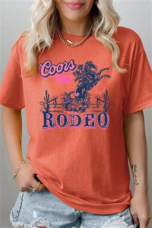 PO-5000-E2314-SUN - COORS RODEO WESTERN GRAPHIC HEAVYWEIGHT T SHIRTS- SUNSET-2-2-2-2