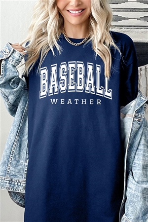 PO-5000-E2318-NAV - BASEBALL WEATHER GRAPHIC HEAVYWEIGHT T SHIRTS- NAVY-2-2-2-2