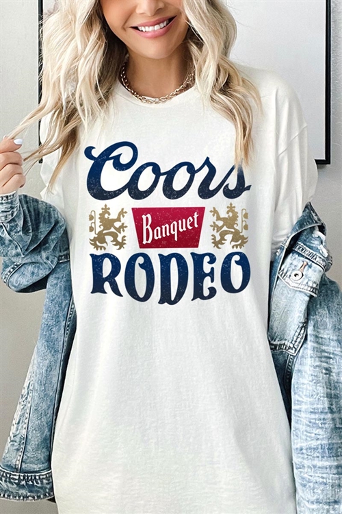 PO-5000-E2334-NAT - COORS RODEO BANQUET GRAPHIC HEAVYWEIGHT T SHIRTS- NATURAL-2-2-2-2