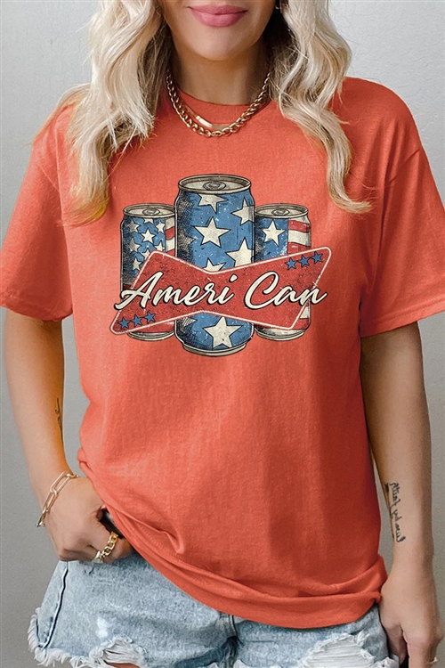 PO-5000-E2340-SUN - AMERI CAN 4TH OF JULY GRAPHIC HEAVYWEIGHT T SHIRTS- SUNSET-2-2-2-2