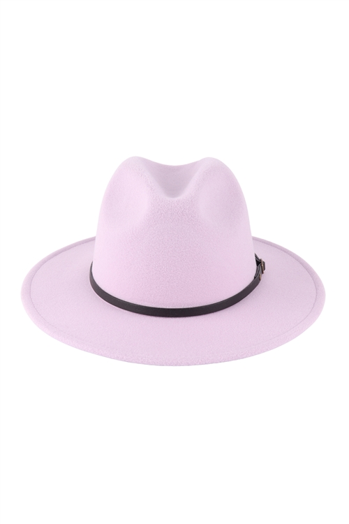 S22-11-6-7949LAVEN - BRIM PANAMA HAT W/ PU BAND - LAVENDER/1PC