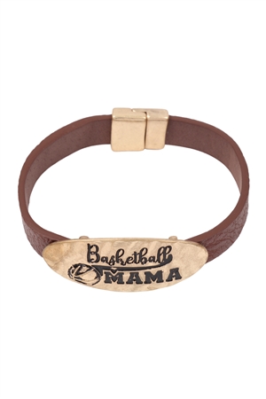 A2-4-3-83913STOWG- BASKETBALL MAMA MAGNETIC STRAP BRACELET/1 PC