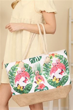 S21-6-2-ABT0016-5 - TROPICAL TOTE BAG/1PC