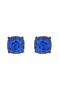 A2-3-4-AE0333BLU-GLITTER EPOXY STUD EARRINGS-BLUE/1PC