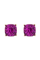 A2-3-4-AE0333PUR-GLITTER EPOXY STUD EARRINGS-PURPLE/1PC