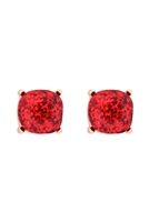 A2-3-4-AE0333RED-GLITTER EPOXY STUD EARRINGS-RED/1PC