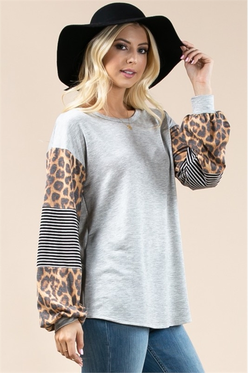 S37-1-1-AV-KC006-LEOPARD & STRIPED PRINT LONG SLEEVE TOP-2-2-2