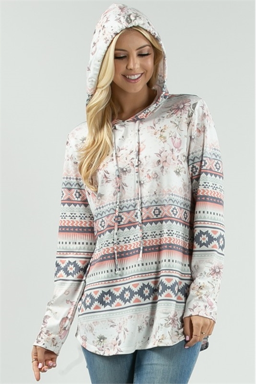 S37-1-1-AV-X167-REMI-AZTEC PRINT HOODIE TOP-1-2-2-1