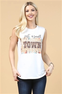 S37-1-1-AV079-ANNA - JUST A SMALL TOWN GRAPHIC TOP- 1-2-2-1