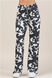 S37-1-1-AV1044-ABBY - COW PRINT RELAXED FIT LONG PANTS- 1-2-2-1