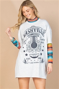 S37-1-1-AV1202-ALYSSA - NASHVILLE GRAPHIC T-SHIRT DRESS- 1-2-2-1