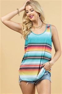 S37-1-1-AV196-LUCILA - SERAPE SLEEVELESS TOP- 1-2-2-1