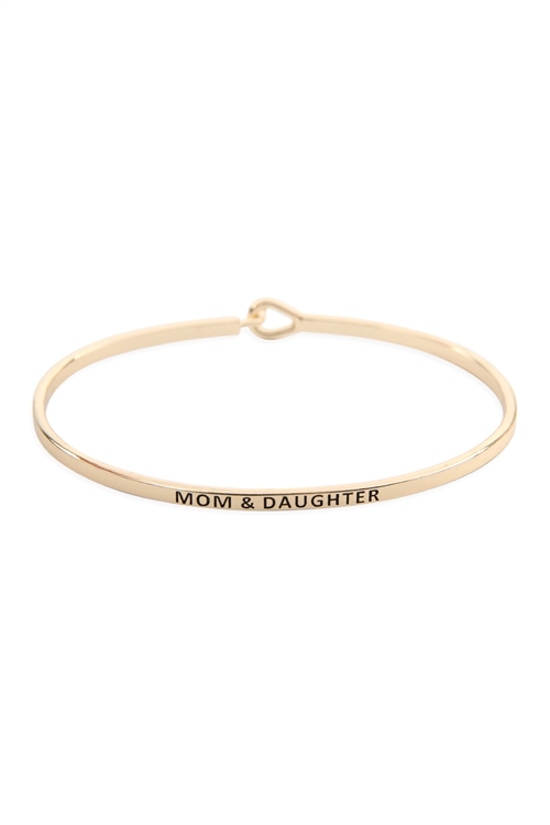 S22-11-1-B4532GD - MOM AND DAUGHTER FASHION BANGLE GOLD/1PC