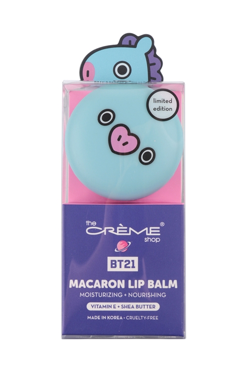 S18-6-3-BMLB7030 - TCS BT21 MACARON LIP BALM W/ VITAMIN E PLUS SHEA BUTTER - MANG BIRTHDAY CAKE/1PC