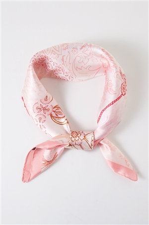 S30-1-1-BS0043 - ABSTRACT FLORAL PRINT BANDANA-PINK/6PCS