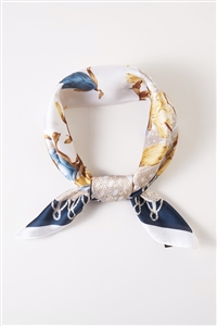 S30-1-1-BS0056 - FLORAL PRINT BANDANA-NAVY/6PCS