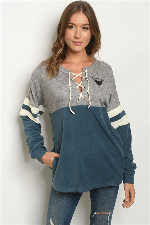 S10-11-3-S8611 GRAY TEAL SWEATER 2-2-2