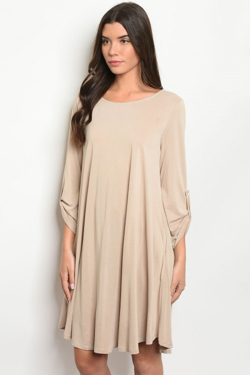 S6-10-4-D9318 TAUPE DRESS 2-2-2