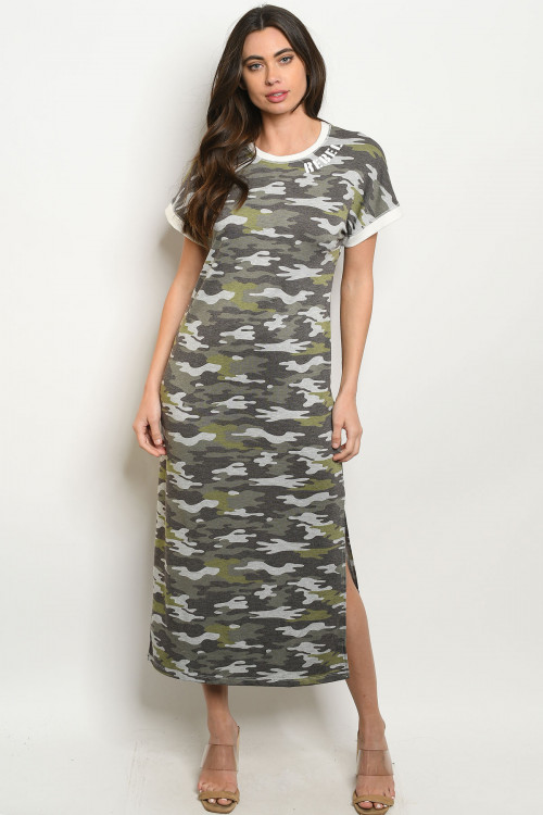 S13-11-2-D3010 GRAY OLIVE ARMY DRESS 2-2-2