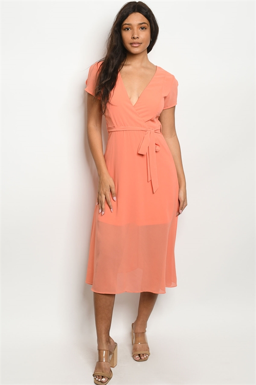 S20-12-1-D2251 ORANGE DRESS 1-2