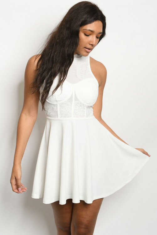 S13-2-1-D6577 IVORY DRESS 2-2-1