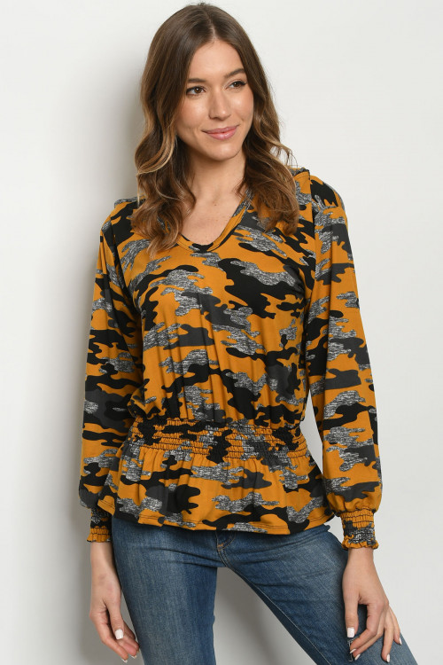 S10-15-3-T2020 MUSTARD CAMOUFLAGE TOP 2-2-2