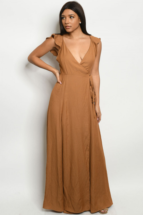 S15-5-1-D16068 CARAMEL DRESS 3-2-1