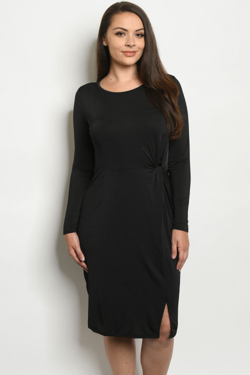 C31-A-2-D1866X BLACK PLUS SIZE DRESS 2-2-2