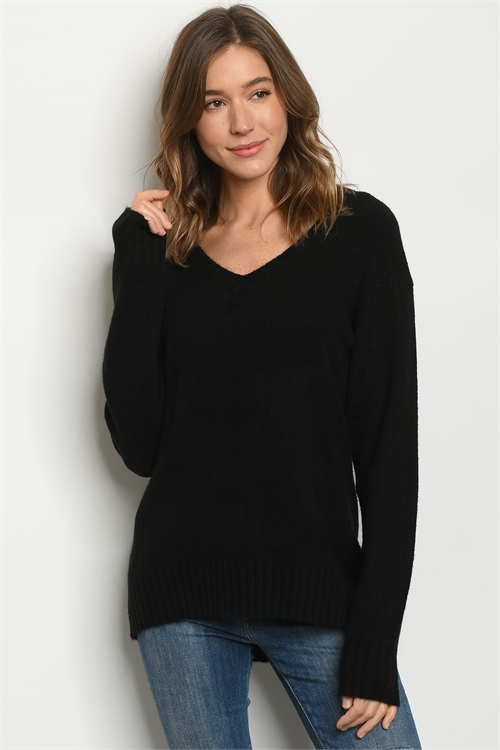 S12-11-1-S2415 BLACK SWEATER 2-2-2