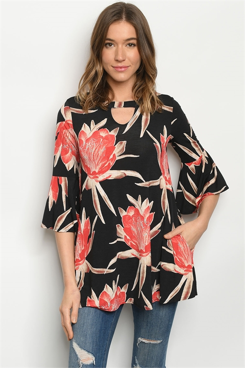 C40-B-1-T3708S BLACK CORAL TOP 2-2-2