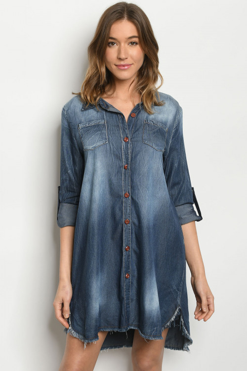 S13-7-2-D08062S DARK DENIM DRESS 2-2-2