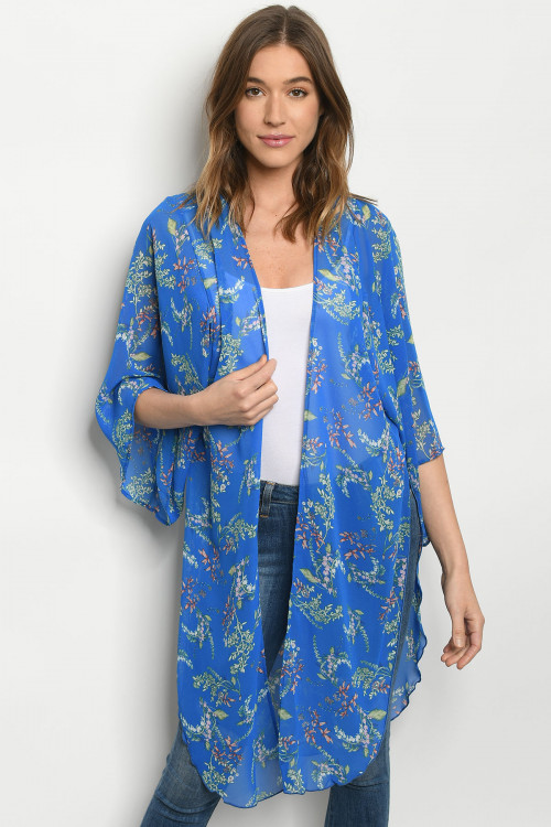 C70-A-1-K12853 ROYAL PRINT KIMONO 2-2-2