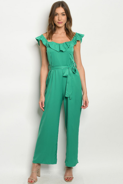 S10-9-2-J81229 GREEN JUMPSUIT 2-2-2