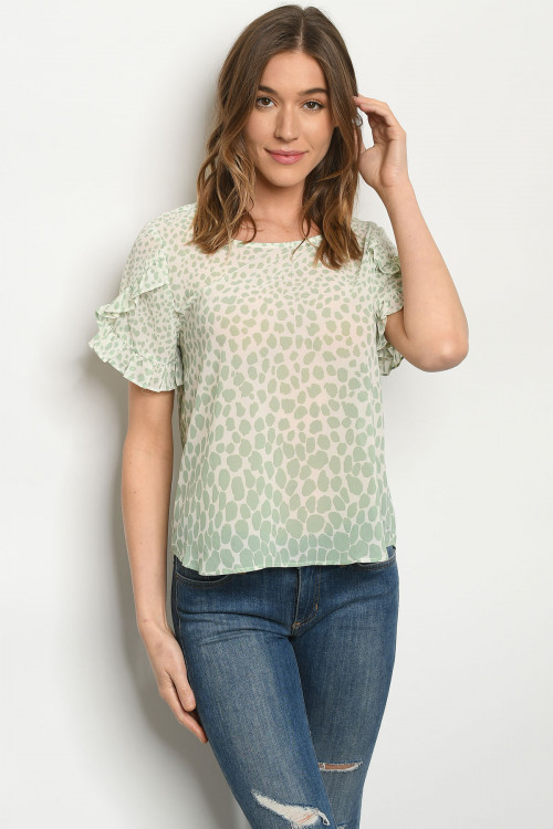 S22-8-4-T51023 IVORY SAGE TOP 2-2-2