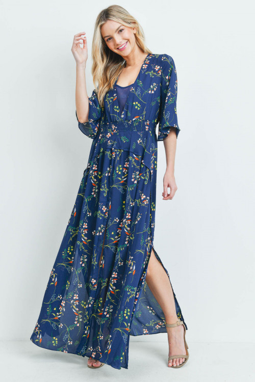 S10-19-1-D1696 NAVY FLORAL DRES 2-3-2