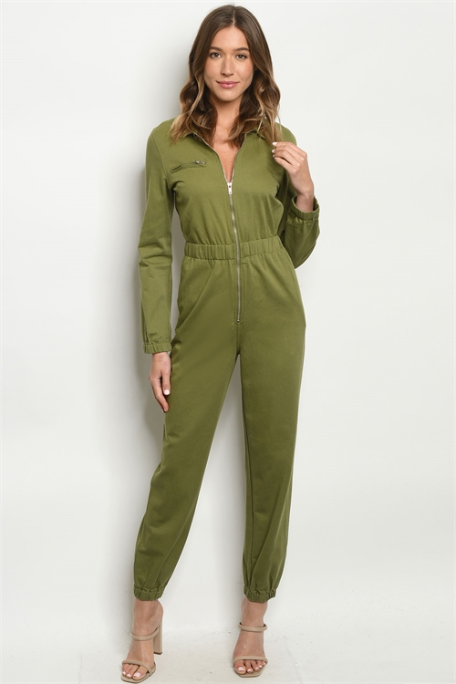 SA3-7-2-J2812 OLIVE JUMPSUIT 3-2-1