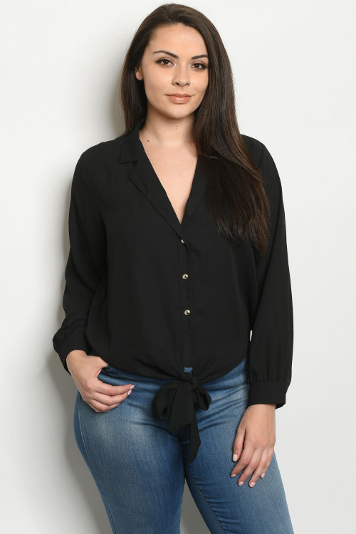 S20-10-1-T9976X BLACK PLUS SIZE TOP 2-2-2