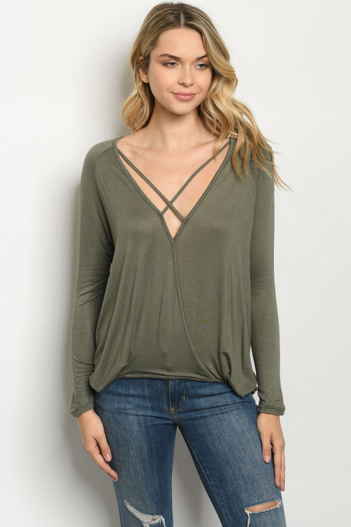 C15-A-3-T4298 OLIVE TOP 2-2-2