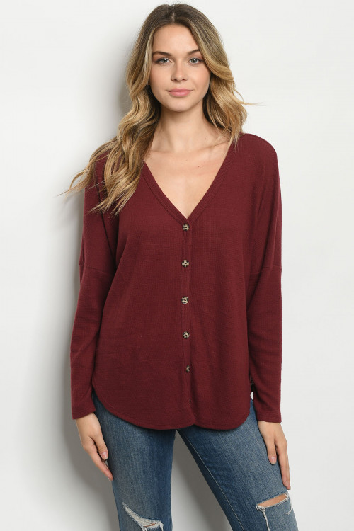 C52-B-2-T3433 BURGUNDY TOP 2-2-2