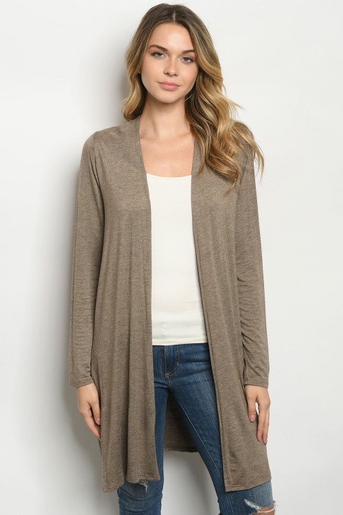 C74-A-1-C66512 MOCHA CARDIGAN 4-1-1