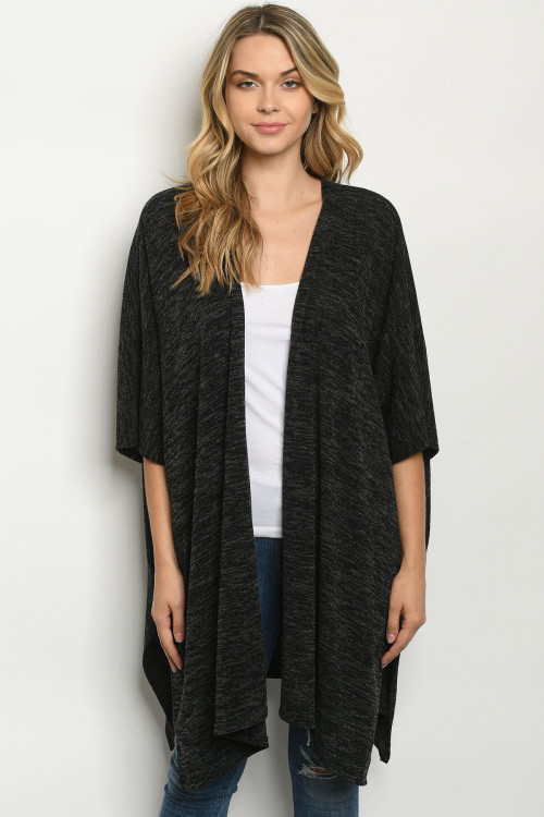 C9-A-1-K4071 CHARCOAL CARDIGAN 3-2-1