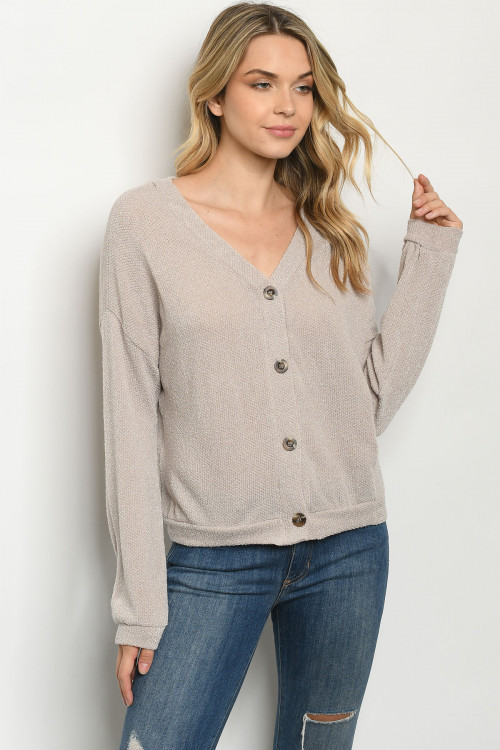 S22-13-1-T8356 TAUPE SWEATER 2-3