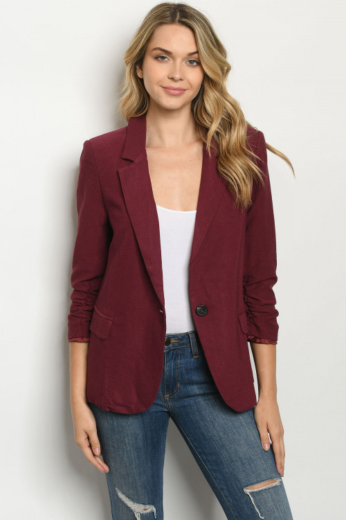 S19-4-2-B1440 WINE BLAZER 2-2