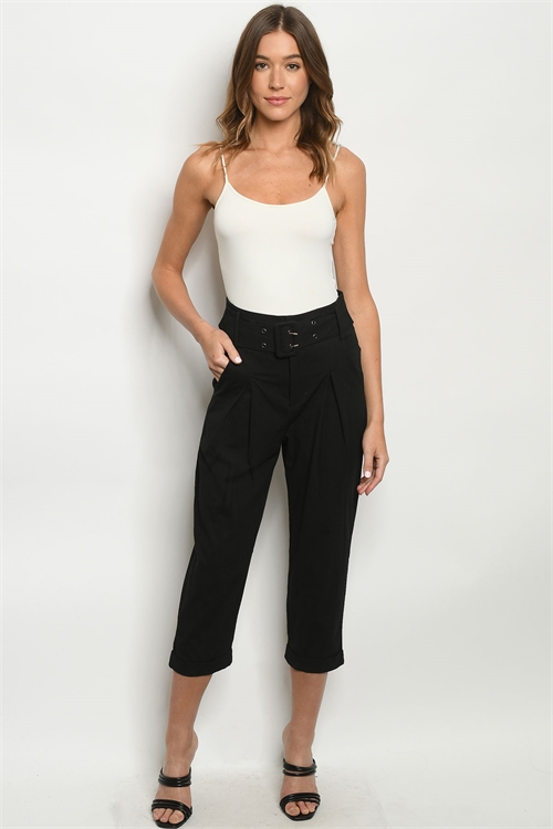 S15-3-2-P2137 BLACK PANTS 2-2-2